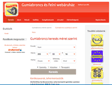 Tablet Screenshot of gumibazar.hu